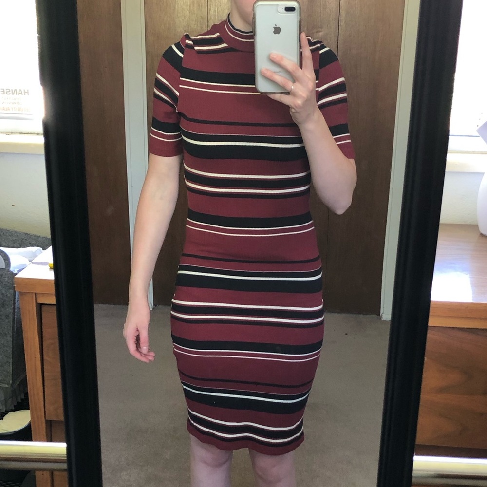 Midi body-con dress.